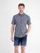 LERROS Overhemd met korte mouwen, effen, van onderhoudsvriendelijke materiaalmix, Maat: S, Kleur: CLASSIC NAVY