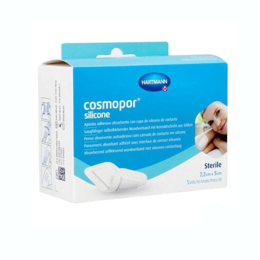 Hartmann Cosmopor® Silicone - 7,5 x 5 cm - 5 pleisters