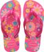 Havaianas HAV. KIDS FLORES Roze FLUX/Roze GUM Meisjes Slippers - Roze flux/Roze gum
