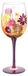 Verre à vin peint à la main - 15 oz - Motifs de roses - Cadeau pour femmes - Décoratif - Verre en cristal - Design unique - Coupe à vin