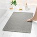Sinocor GmbH Tapis de douche - Tapis de bain antidérapant tapis de douche - 40x60 cm - Tapis antidérapant perméable à l'eau - Tapis antidérapant - pour la douche ou la baignoire - Tapis de salle de bain - Gris - plastique