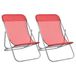 VidaXL Tuinstoel Terras Staal Rood