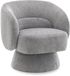Habitat et Jardin Franklin fauteuil pivotant en éponge - 74 x 75 x 75 cm - Gris