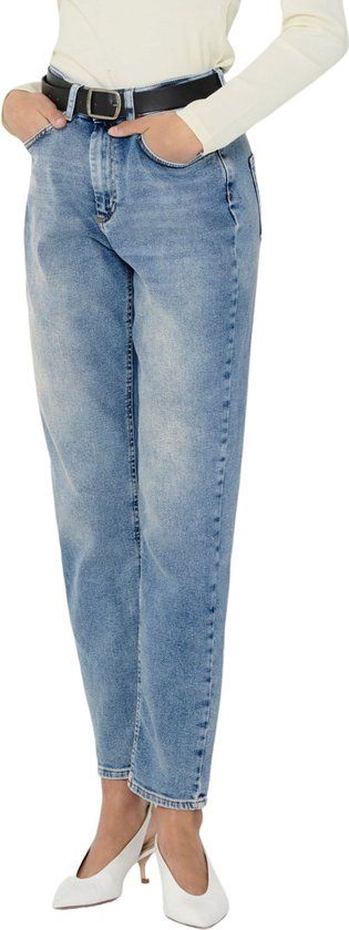 Only Veneda Dames Mom Jeans - Light Blue Denim - Maat M/34