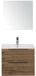 BES LED Seville Badmeubelset 60 cm - Tabacco Edge Greep - Wastafel Enjoy met Spiegel