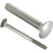 Vis Express Vis Express - Tête ronde à collet carré en acier inoxydable A2 M5x45 filetage partiel - 30 pièces