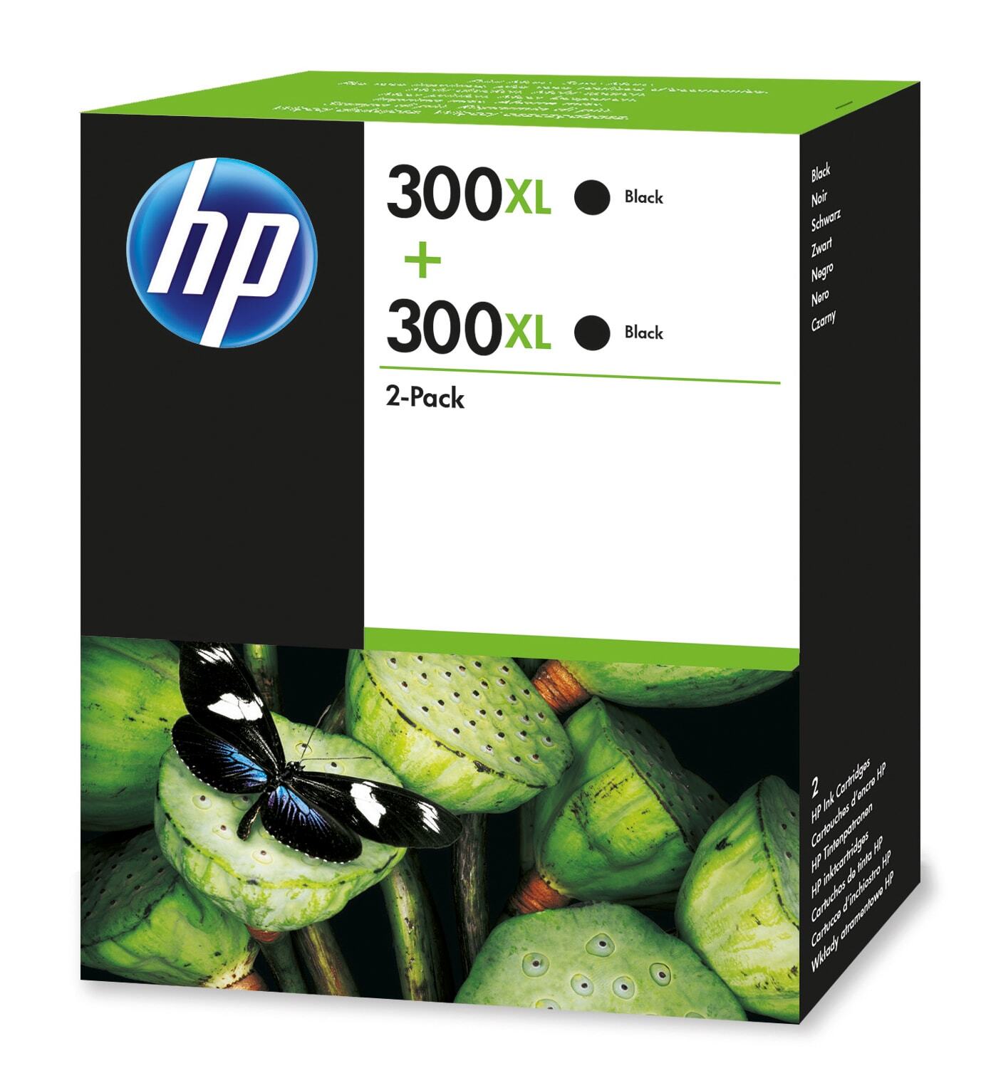 HP 300XL duo pack / zwart