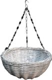 Van der Leeden Hangmand - wit - wilg - D40 cm