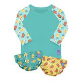 Bambino Mio, Zwemset, zwembroek en luier, tropische, S (0-6 maanden) - zonnebescherming UPF40+