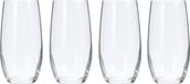 Excellent houseware Set van 8 luxe tumbler drinkglazen/waterglazen - 360 ml - Transparant