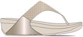 FitFlop Lulu Crystal-Mix Metallic Toe-Post Sandals BRUIN - Maat 43