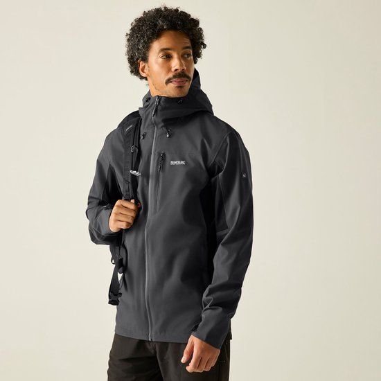 Regatta Birchdale II waterdichte shelljas voor heren, grijs, 4XL