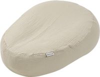 Meyco Baby Uni relaxhoes voor voedingskussen - pre-washed hydrofiel - sand