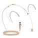 Pyle Pro Dubbel Over-Ear Headset – Handsfree Omnidirectioneel Boom Condensator Microfoon met 4-Pin Mini XLR, 1,2m Kabel & Windscherm – Professioneel & Beige voor Studio of Spreekwerk
