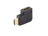 Lanberg AD-HDMI-06 HDMI Adapter, HDMI Type A (Female) to HDMI Type A (Male), Black