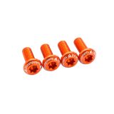 JRC Porte-bidon Boulons profil bas Aluminium 4 pièces Orange