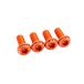JRC Porte-bidon Boulons profil bas Aluminium 4 pièces Orange