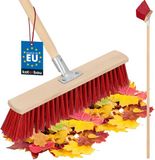 KOTARBAU® Bezemkop, Straatbezem, 43 cm, Veegbezem, Buitenbezem, Harde Nylonborstels, Tuinbezem, Stevige Straatbezem, Harde Bezem voor Buiten, met Steel, Hout, PVC