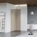 FortiFura Galeria inloopdouche - 90x200cm - rookglas - plafondarm - hoogglans chroom
