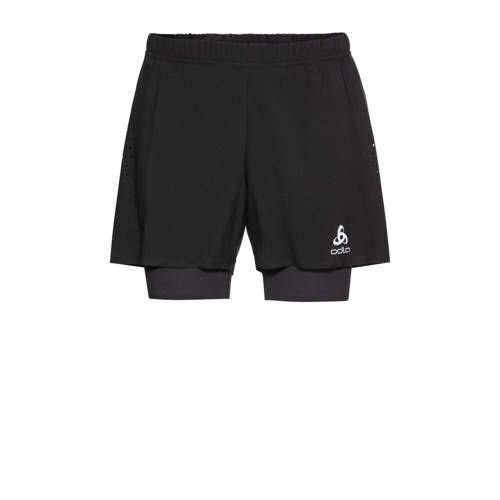 ODLO Hardloopshort Zwart - 7613361813924