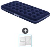 Bestway Luchtbed - 1-Persoons - 99 x 188 x 22 cm - Blauw