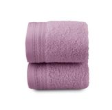 RIZO Top Towel Set van 2 bidethanddoeken, kleine handdoeken, 100% gekamd katoen, 600 g/m², afmetingen 30 x 50 cm, lila