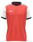 Jako Dynamic Shirt Korte Mouw Kinderen - Koraal / Wit / Marine | Maat: 152