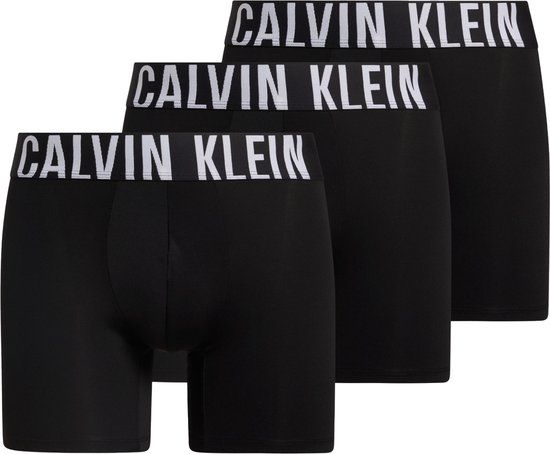 Calvin Klein Boxer Briefs (3-pack) - heren boxers extra lang - zwart