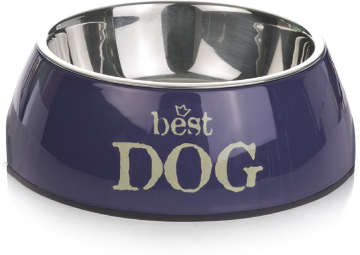 Beeztees Best Dog - Hondenvoerbak - Blauw/Paars - 22 cm