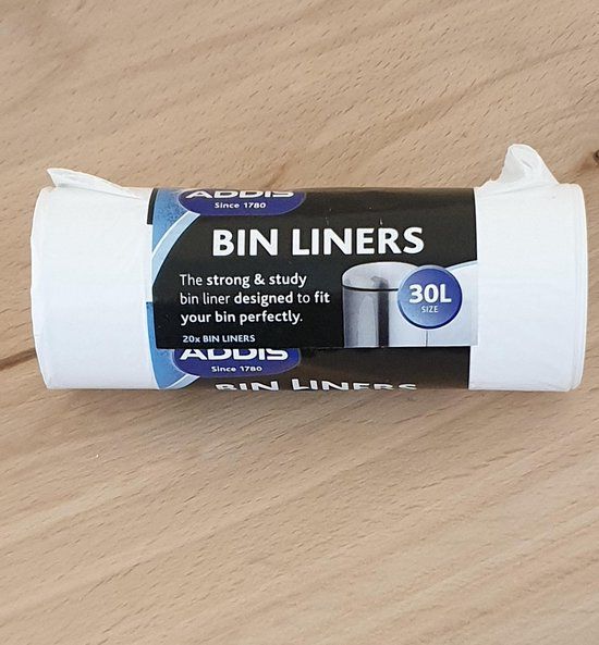 Addis Afvalzakken - 30 Liter - 80 stuks - Wit