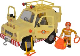 simba Brandweerman Sam Mountain 4x4 met figuur