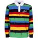 Spray Drip Polo homme à manches longues L/s Rugby Noir