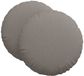 vidaXL - Zitkussens - 2 st - Stof - Taupe - Ø60 x 21 cm