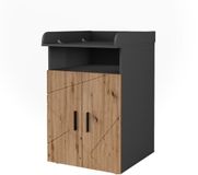 Vicco Luiertafel Irma, Antraciet/Goudkleurig Eiken, 60 x 97 cm