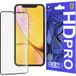 Lito Film de protection écran HD Pro Clear pour Apple iPhone 11 / XR, Verre trempé, Collage complet, Noir