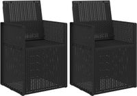 vidaXL Tuinstoelen 2 stuks Antraciet Kunststof