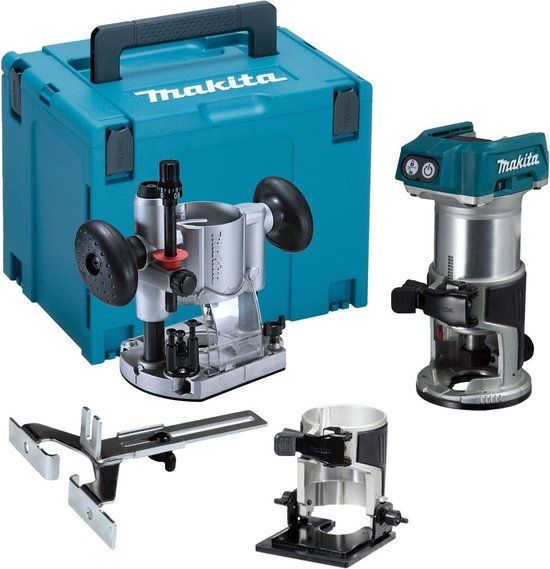 Makita DRT50ZJX2 18V Boven- en kantenfrees | Incl. modules | Zonder accu's en lader