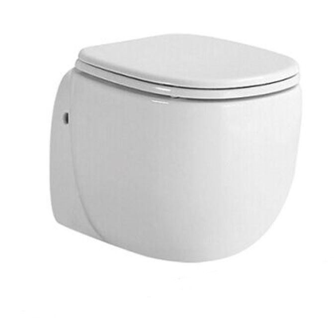 Best Design Quali Wandcloset - 50cm - Wit - Keramiek - Incl. Softclose Zitting