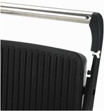 MasterPRO Grill de contact Électrique Revêtement antiadhésif, boîtier CoolTouch, protection contre la surchauffe Noir/Inox