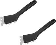 Fackelmann Set van 2 Plancha-schrapers en 2-in-1 Barbecueborstel 22 cm