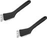 Fackelmann Set van 2 Plancha-schrapers en 2-in-1 Barbecueborstel 22 cm