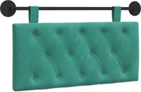 vidaXL - Hangend hoofdbord - Turquoise - Fluweel