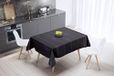 Bonamaison Tafelkleed, Anti-Mold, Sneldrogend, Waterdicht, 100% Polyester Tafellaken, Paars, zwart, 140 x 140 Cm