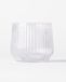 HEMA Bougeoir ⌀10x8cm Bink verre nervuré transparent