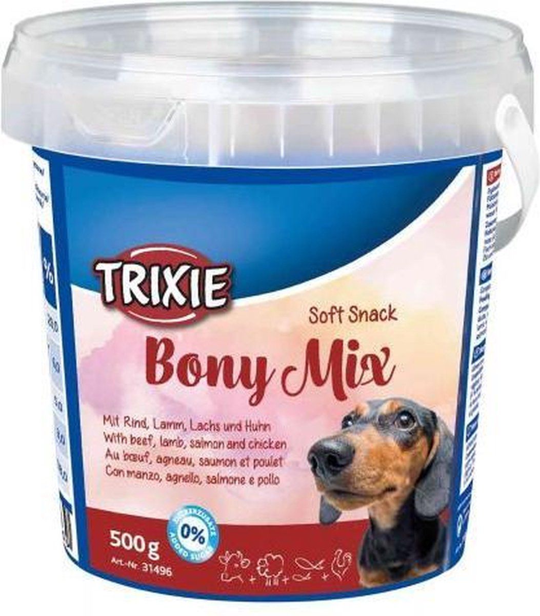 TRIXIE Soft Snack Bony Mix - 500gr (4 stuks)