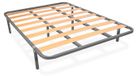 Laiton Grille de sol 30 x 30 mm avec pieds 135 x 190 cm Gris
