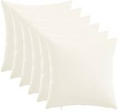 vidaXL Kussensloop Wit 40 x 40 cm Stof 6 stuks