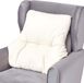 Homescapes coussin de dossier crème - coussin de dossier 68 x 58 cm avec housse en coton