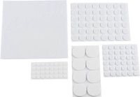 Kinzo Feutre pour meubles - 375 pièces - Auto-adhésif - Anti-rayures - Blanc