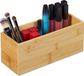 Merkloos Relaxdays bureau organizer - 1 vak - bamboe - 9,5x23x9 cm